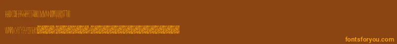 Masquerade Font – Orange Fonts on Brown Background