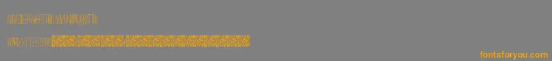 Masquerade Font – Orange Fonts on Gray Background