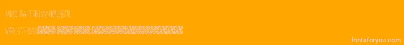 Masquerade Font – Pink Fonts on Orange Background