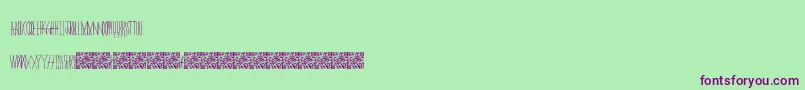 Masquerade Font – Purple Fonts on Green Background