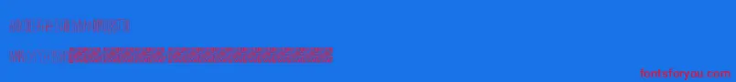 Masquerade Font – Red Fonts on Blue Background