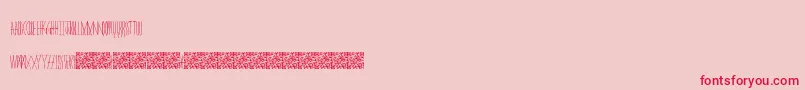 Masquerade Font – Red Fonts on Pink Background