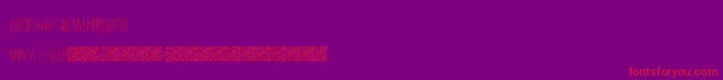 Masquerade Font – Red Fonts on Purple Background