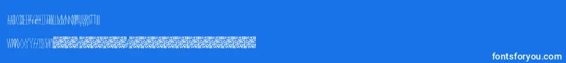 Masquerade Font – White Fonts on Blue Background