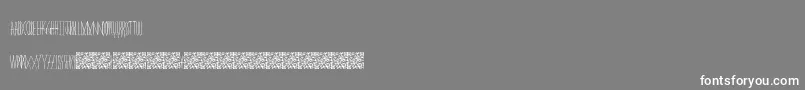 フォントMasquerade – 灰色の背景に白い文字