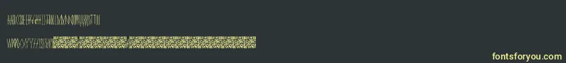Masquerade Font – Yellow Fonts on Black Background