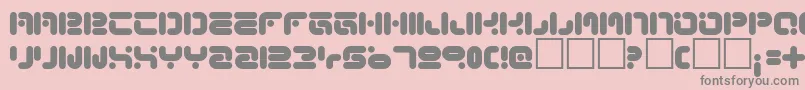 FunkyKnutSober Font – Gray Fonts on Pink Background