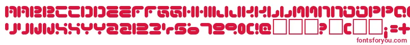 FunkyKnutSober Font – Red Fonts on White Background