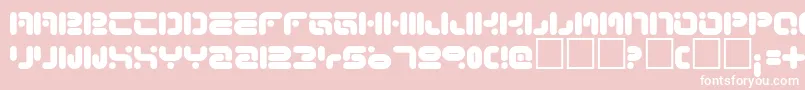 FunkyKnutSober Font – White Fonts on Pink Background