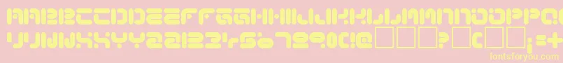 FunkyKnutSober Font – Yellow Fonts on Pink Background