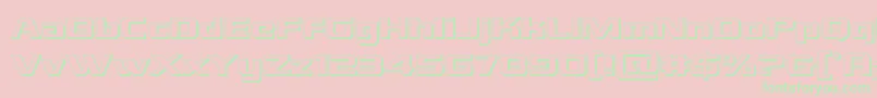 Grandnational3D Font – Green Fonts on Pink Background