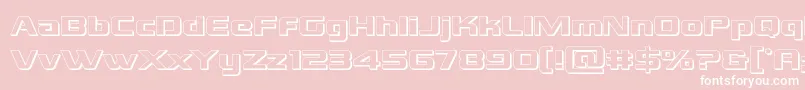 Grandnational3D Font – White Fonts on Pink Background