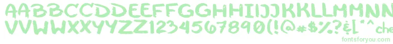 Cheeseborger Font – Green Fonts on White Background