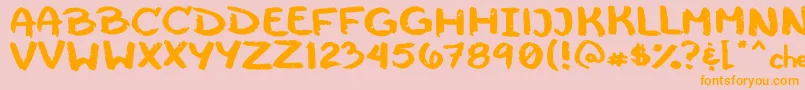 Cheeseborger Font – Orange Fonts on Pink Background