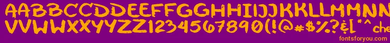 Cheeseborger Font – Orange Fonts on Purple Background