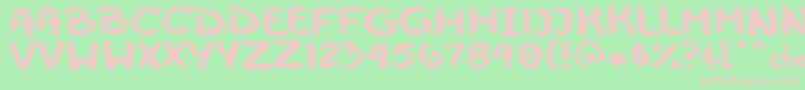 Cheeseborger Font – Pink Fonts on Green Background