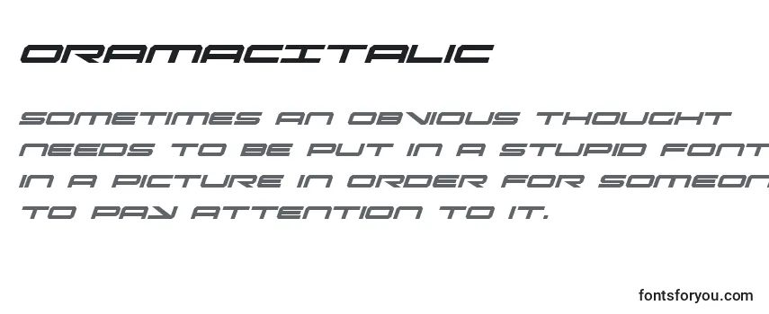 Обзор шрифта OramacItalic