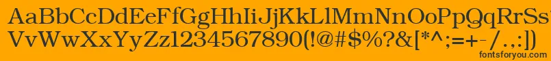 ErBukinist1251 Font – Black Fonts on Orange Background