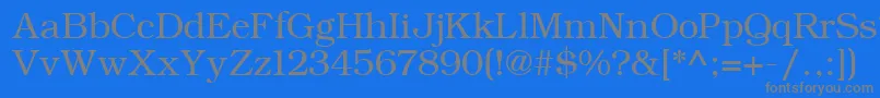 フォントErBukinist1251 – 青い背景に灰色の文字