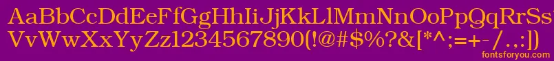 ErBukinist1251 Font – Orange Fonts on Purple Background