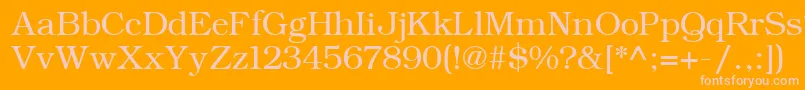 ErBukinist1251 Font – Pink Fonts on Orange Background