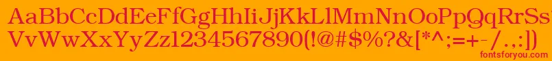 ErBukinist1251 Font – Red Fonts on Orange Background