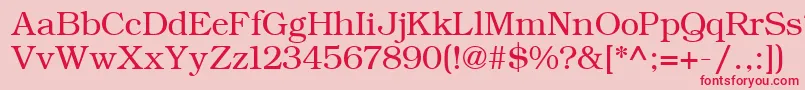 ErBukinist1251 Font – Red Fonts on Pink Background