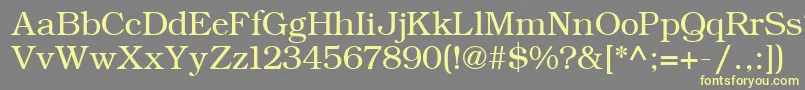 ErBukinist1251 Font – Yellow Fonts on Gray Background