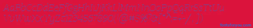 More about TangerserifwideUltralightitalic Font TangerserifwideUltralightitalic Font – Blue Fonts on Red Background