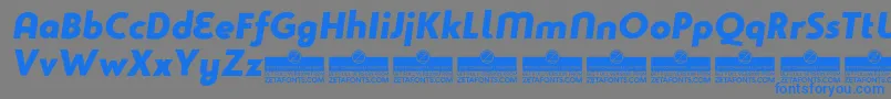 Studiogothic Font – Blue Fonts on Gray Background