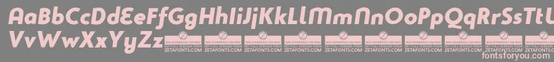 Studiogothic Font – Pink Fonts on Gray Background