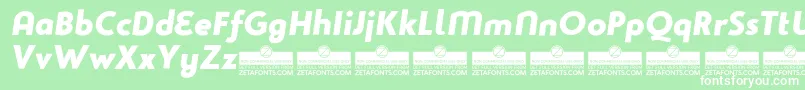 Studiogothic Font – White Fonts on Green Background