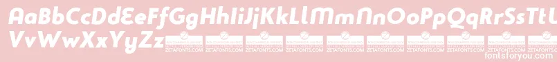 Studiogothic Font – White Fonts on Pink Background