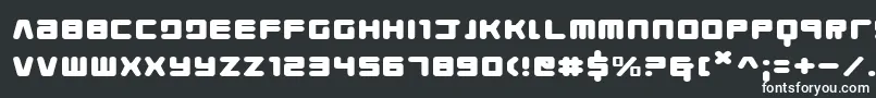 YoungTechsExpanded Font – White Fonts on Black Background