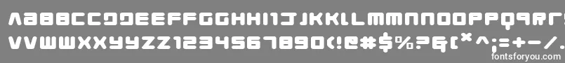 YoungTechsExpanded Font – White Fonts on Gray Background