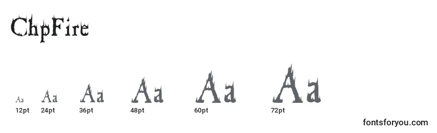 ChpFire Font Sizes