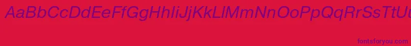 PragmaticacttItalic Font – Purple Fonts on Red Background