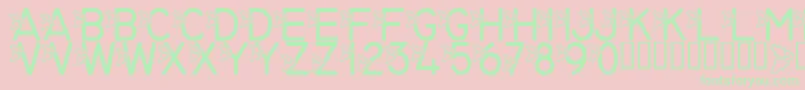 LmsJollyHollyday Font – Green Fonts on Pink Background