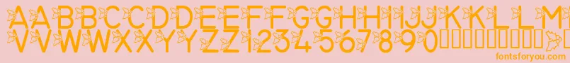 More about LmsJollyHollyday Font LmsJollyHollyday Font – Orange Fonts on Pink Background