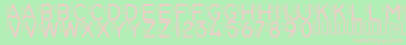 LmsJollyHollyday Font – Pink Fonts on Green Background