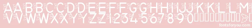 More about LmsJollyHollyday Font LmsJollyHollyday Font – White Fonts on Pink Background