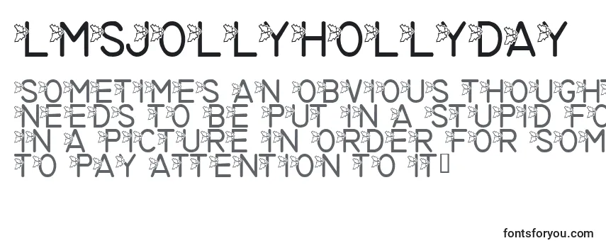 Обзор шрифта LmsJollyHollyday