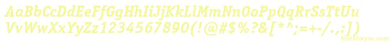 OfficinaserifstdBolditalic Font – Yellow Fonts