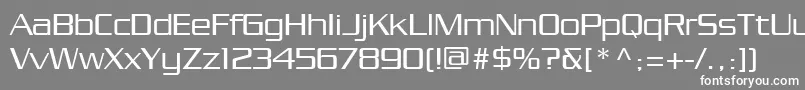 フォントPfstargateRegular – 灰色の背景に白い文字