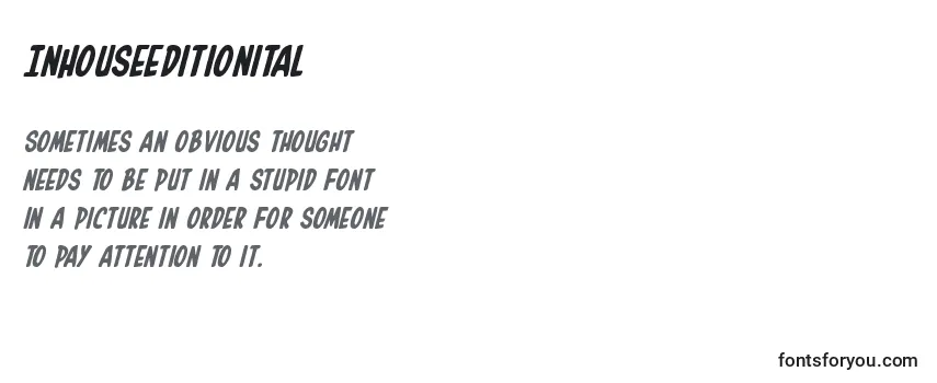 Review of the Inhouseeditionital Font