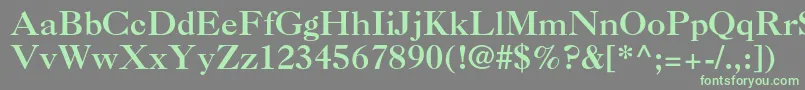 Caslon3ltstdRoman Font – Green Fonts on Gray Background