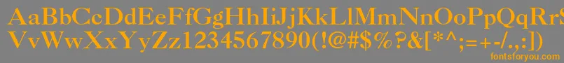 Caslon3ltstdRoman Font – Orange Fonts on Gray Background