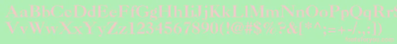 Caslon3ltstdRoman Font – Pink Fonts on Green Background