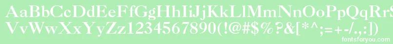 fuente Caslon3ltstdRoman – Fuentes Blancas Sobre Fondo Verde