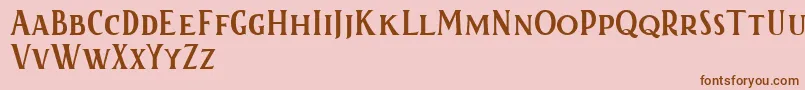 Kertayasafree Font – Brown Fonts on Pink Background